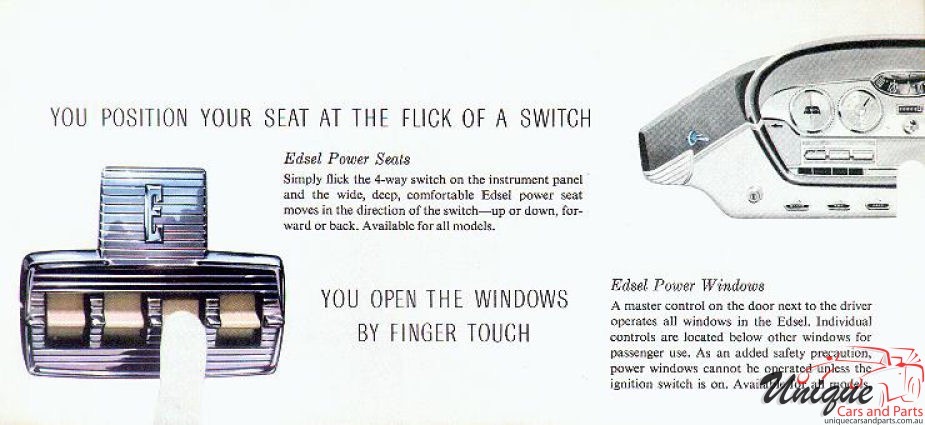 1958 Edsel Features Brochure Page 10